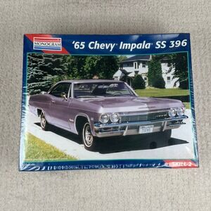 Monogram 65 Chevy Impala SS 396 1:25 Scale Model Kit 85-2470 Skill 2 New Sealed